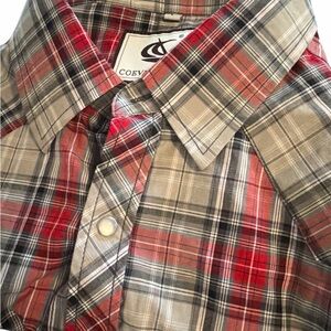 Coevals club western wear pearl snaps two front pockets long sleeve